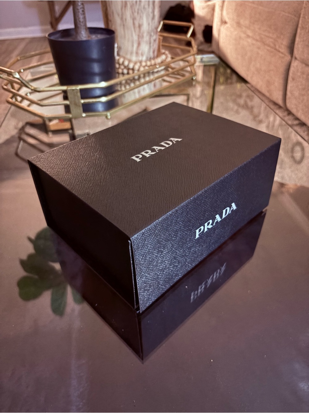 PRADA Black Collapsible Gift Presentation Box – Empty Box Only
